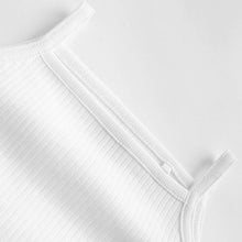 Load image into Gallery viewer, White 5 Pack Baby 100% Cotton Strappy Bodysuits