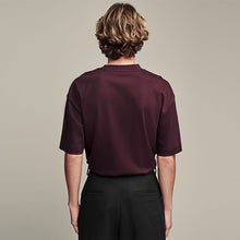 Load image into Gallery viewer, Burgundy Red Relaxed Fit Smart Soft Touch Heavyweight T-Shirt