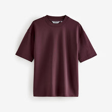 Load image into Gallery viewer, Burgundy Red Relaxed Fit Smart Soft Touch Heavyweight T-Shirt