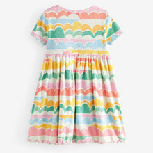 Load image into Gallery viewer, Rainbow Ribbed Jersey Dress (3mths-5-6yrs)