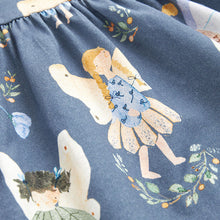 Load image into Gallery viewer, Blue Fairy 100% Cotton Short Sleeve Jersey Dress (3mths-5-6yrs)