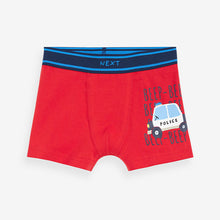 Load image into Gallery viewer, Emergency Vehicle Print Trunks 7 Pack (2-8yrs)