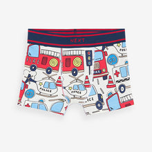 Load image into Gallery viewer, Emergency Vehicle Print Trunks 7 Pack (2-8yrs)