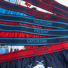 Load image into Gallery viewer, Emergency Vehicle Print 100% Cotton Briefs 7 Pack