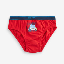 Load image into Gallery viewer, Emergency Vehicle Print 100% Cotton Briefs 7 Pack