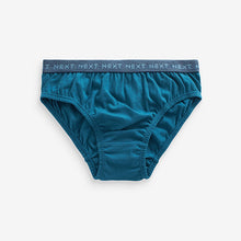 Load image into Gallery viewer, Blue Jacquard waistband 100% Cotton Briefs 5 Pack