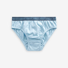 Load image into Gallery viewer, Blue Jacquard waistband 100% Cotton Briefs 5 Pack