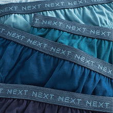Load image into Gallery viewer, Blue Jacquard waistband 100% Cotton Briefs 5 Pack