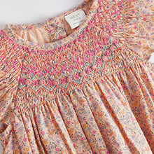 Load image into Gallery viewer, Pink Ditsy Floral Print Baby Romper