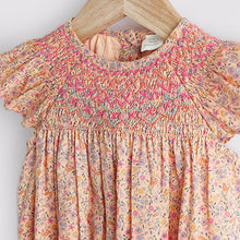 Load image into Gallery viewer, Pink Ditsy Floral Print Baby Romper