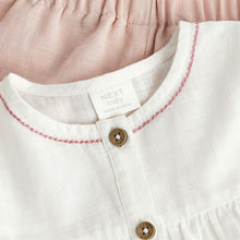 Load image into Gallery viewer, Pink/White Top And Trousers Baby Set (0mths-12-18mt)