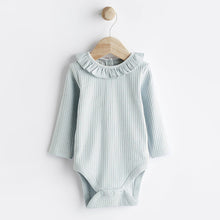Load image into Gallery viewer, Blue Floral Jersey Baby Dungarees & Bodysuit Set (0mths-9-12mt)
