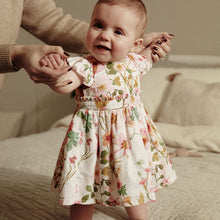 Load image into Gallery viewer, Pink/White Floral Baby Prom Dress (0mths-12-18mt)