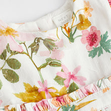 Load image into Gallery viewer, Pink/White Floral Baby Prom Dress (0mths-12-18mt)