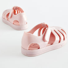 Load image into Gallery viewer, Pink Jelly Fisherman Sandals