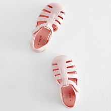 Load image into Gallery viewer, Pink Jelly Fisherman Sandals