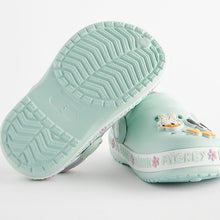 Load image into Gallery viewer, Green Minnie Mouse Character Clogs