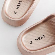 Load image into Gallery viewer, Rose Gold Metallic Chunky Sliders