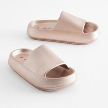 Load image into Gallery viewer, Rose Gold Metallic Chunky Sliders