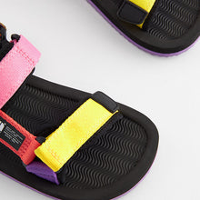 Load image into Gallery viewer, Bright Multicolour Trekker Sandals