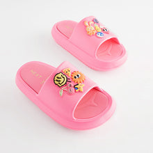 Load image into Gallery viewer, Pink Badge Chunky Sliders