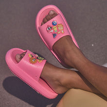 Load image into Gallery viewer, Pink Badge Chunky Sliders