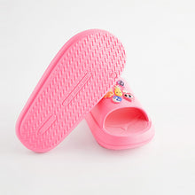 Load image into Gallery viewer, Pink Badge Chunky Sliders