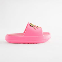 Load image into Gallery viewer, Pink Badge Chunky Sliders