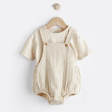 Load image into Gallery viewer, Neutral Dungarees And Bodysuit Baby Set (0mths-1.5-2yrs)