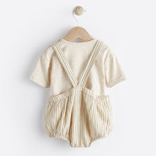 Load image into Gallery viewer, Neutral Dungarees And Bodysuit Baby Set (0mths-1.5-2yrs)