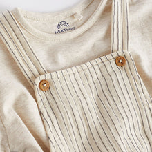 Load image into Gallery viewer, Neutral Dungarees And Bodysuit Baby Set (0mths-1.5-2yrs)