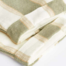 Load image into Gallery viewer, White/Green Baby Woven Shirt and Trousers 2 Piece Set With Linen (0mths-12-18mt)