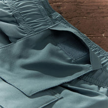 Load image into Gallery viewer, Slate Blue Palm Logo Essential Swim Shorts