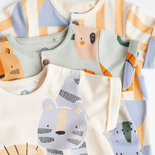 Load image into Gallery viewer, Minerals Character Baby Jersey Rompers 3 Pack