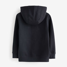 Load image into Gallery viewer, Navy Blue Plain Zip Through Hoodie (3-12yrs)