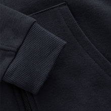 Load image into Gallery viewer, Navy Blue Plain Zip Through Hoodie (3-12yrs)