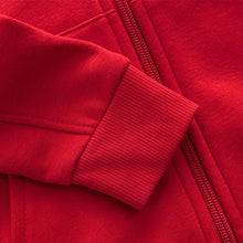 Load image into Gallery viewer, Red Plain Zip Through Hoodie (3-12yrs)