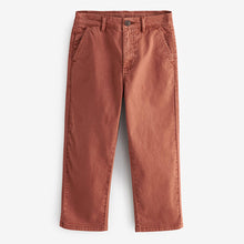 Load image into Gallery viewer, Rust Brown Loose Fit Chino Trousers