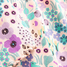 Load image into Gallery viewer, Lilac Ditsy Ribbed Jersey Dress (3mths-5-6yrs)