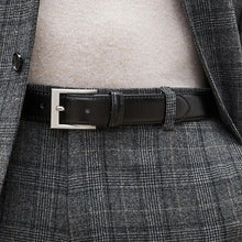 Load image into Gallery viewer, Black Faux Leather Belt