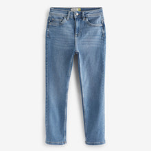 Load image into Gallery viewer, Mid Blue Cropped Slim Jeans