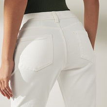 Load image into Gallery viewer, White Cropped Slim Jeans