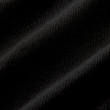 Load image into Gallery viewer, Black Ribbed Button Detail Long Sleeve Henley Top