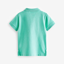 Load image into Gallery viewer, Green 100% Cotton Short Sleeve Polo Shirt