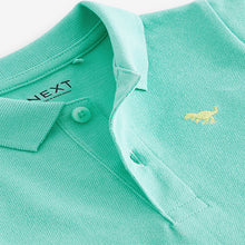Load image into Gallery viewer, Green 100% Cotton Short Sleeve Polo Shirt