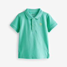 Load image into Gallery viewer, Green 100% Cotton Short Sleeve Polo Shirt