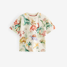Load image into Gallery viewer, Neutral All-Over Print 100% Cotton Short Sleeve T-Shirt (3mths-5-6yrs)