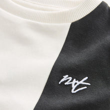 Load image into Gallery viewer, Grey/Brown Short Sleeve Colourblock T-Shirt (3mths-5-6yrs)