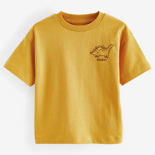 Load image into Gallery viewer, Yellow Simple Short Sleeve T-Shirt