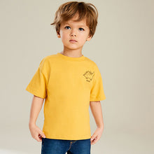 Load image into Gallery viewer, Yellow Simple Short Sleeve T-Shirt